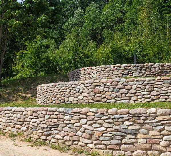 CHS Stone retaining wall