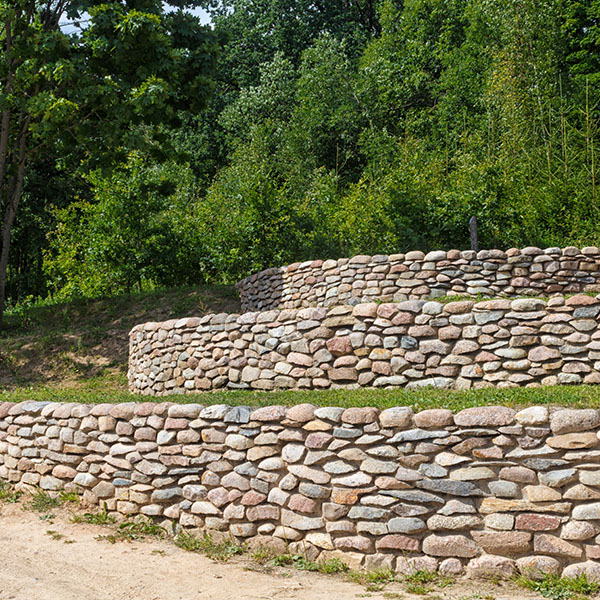 CHS Stone retaining wall